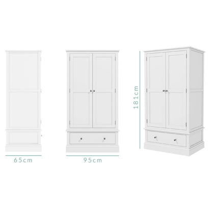 White 4 Piece Bedroom Wardrobe Furniture Set - Harper
