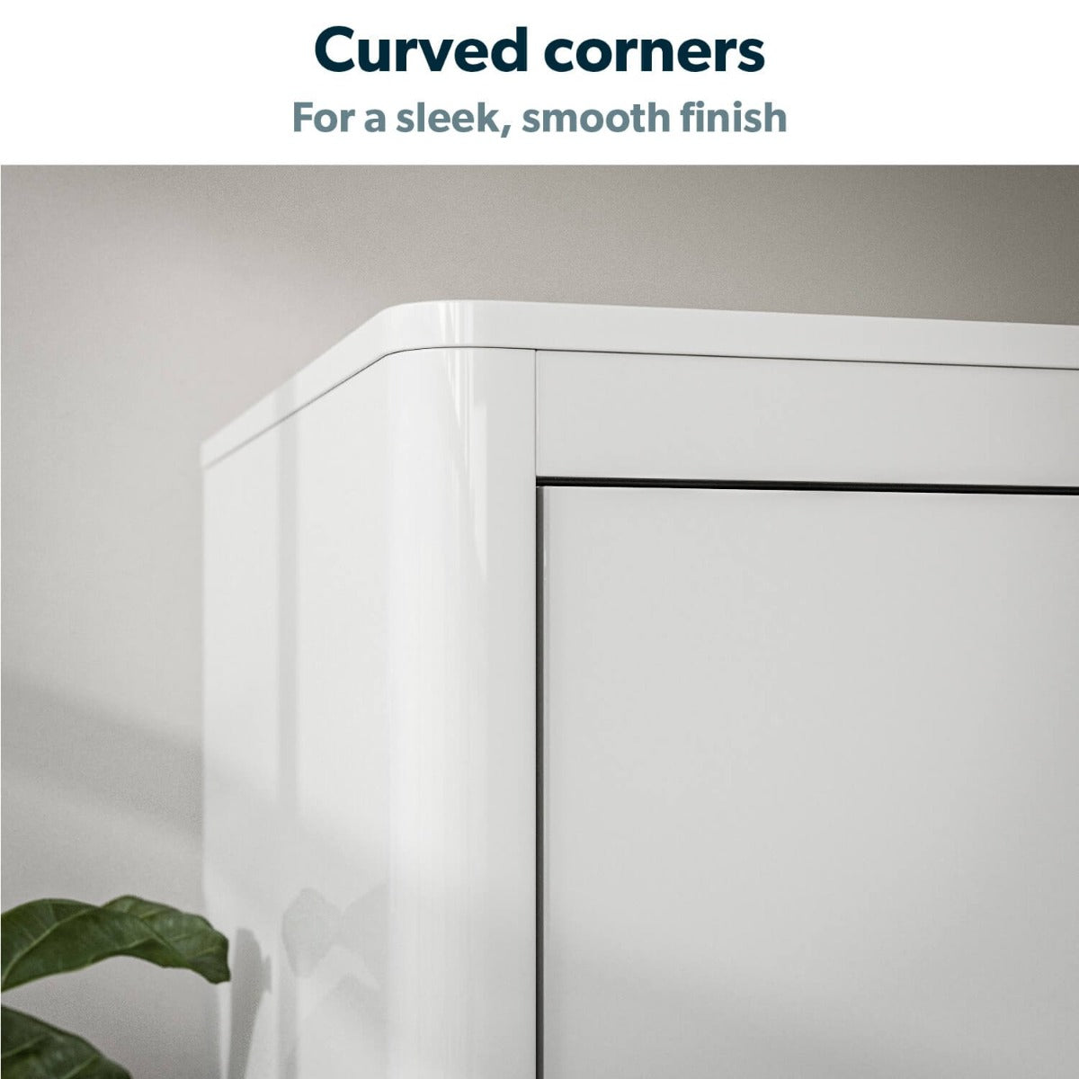 White Gloss 3 Door Mirrored Wardrobe with Soft Close Doors - Lexi