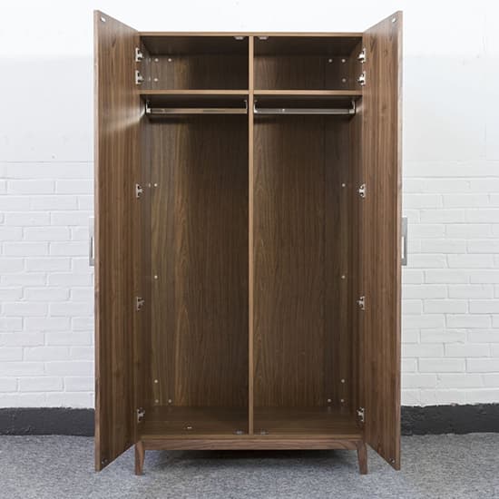 Cais Wooden Wardrobe With 2 Doors In Walnut