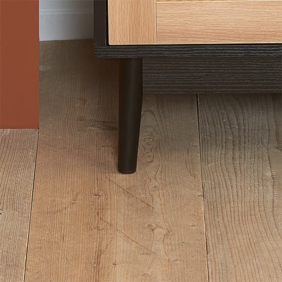 Celina Wooden Wardrobe With 2 Doors 1 Drawer In Black