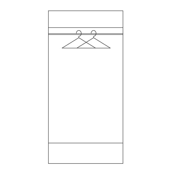 Cheya High Gloss 2 Doors Wardrobe In White And Truffle Oak