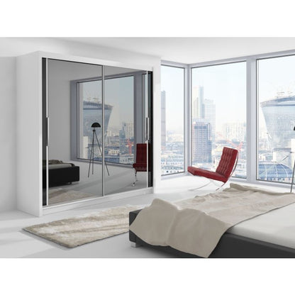 Chicago Sliding Door Wardrobe - Black, White, Wenge, Walnut