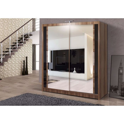 Chicago Sliding Door Wardrobe - Black, White, Wenge, Walnut
