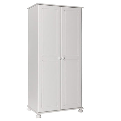 Copenham Wooden 2 Door Wardrobe In White