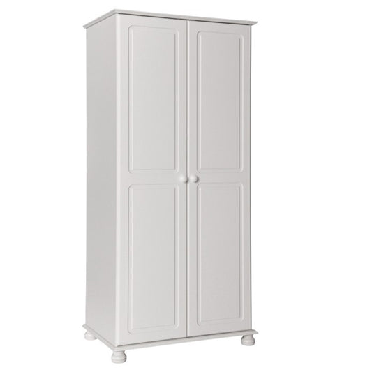 Copenham Wooden 2 Door Wardrobe In White
