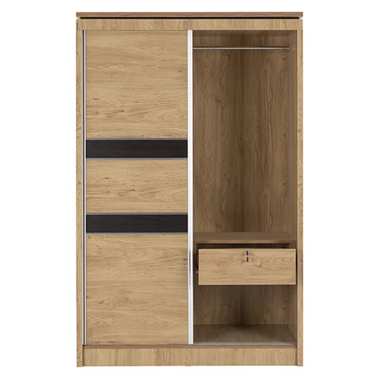 Crieff Wooden Sliding Wardrobe With 2 Doors In Oak Effect