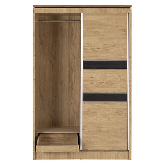 Crieff Wooden Sliding Wardrobe With 2 Doors In Oak Effect