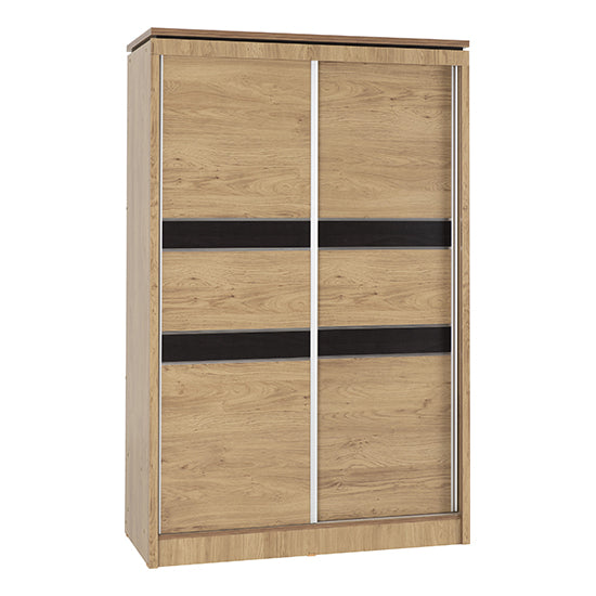 Crieff Wooden Sliding Wardrobe With 2 Doors In Oak Effect