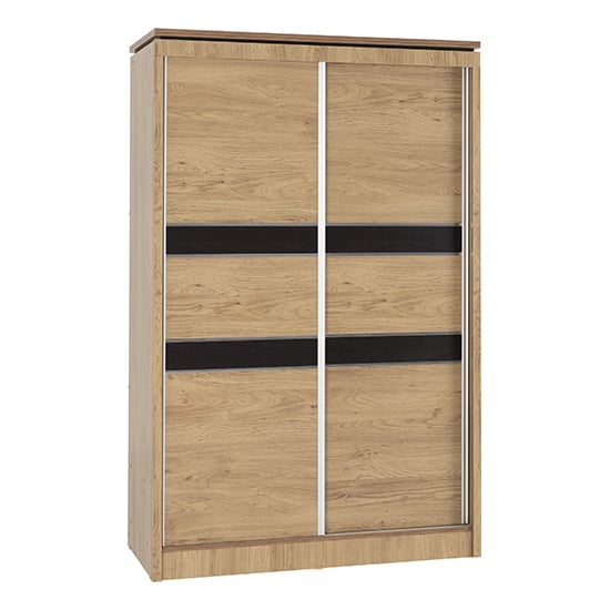 Crieff Wooden Sliding Wardrobe With 2 Doors In Oak Effect