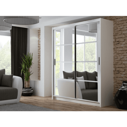 Dexter Sliding 2 Door 160cm Wardrobe - White