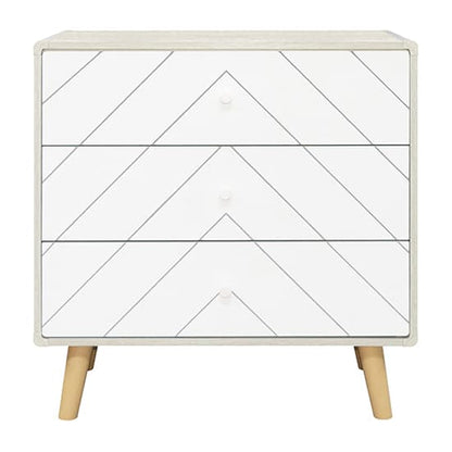 Davis Wooden Bedroom Set With Wardrobe In Dusty Grey And White