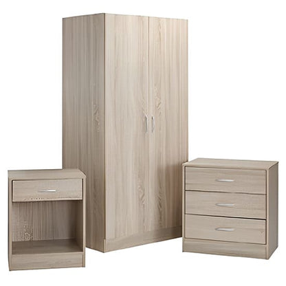 Deltas Wooden Bedroom Furniture Wardrobe Set In Oak