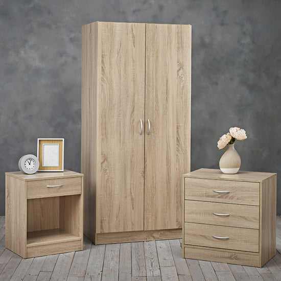 Deltas Wooden Bedroom Furniture Wardrobe Set In Oak