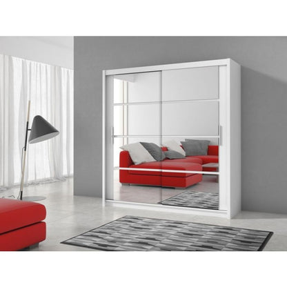 Dexter Sliding 2 Door 160cm Wardrobe - White