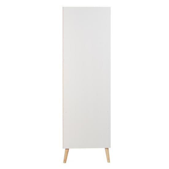 Noein Wardrobe In White And Distressed Effect With 2 Doors