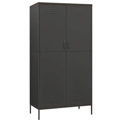 Emrik Steel Wardrobe With 2 Doors In Anthracite