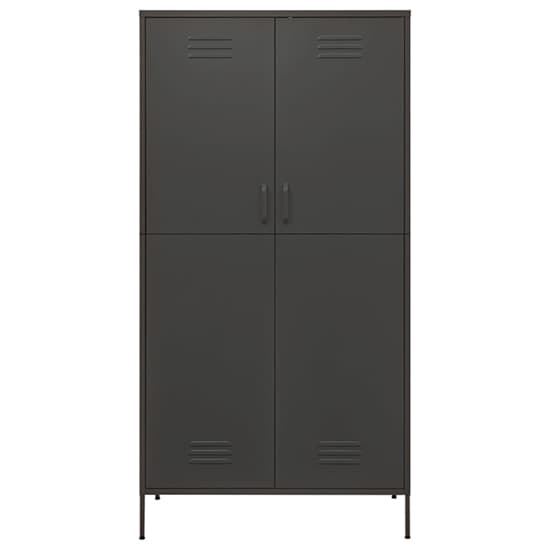 Emrik Steel Wardrobe With 2 Doors In Anthracite