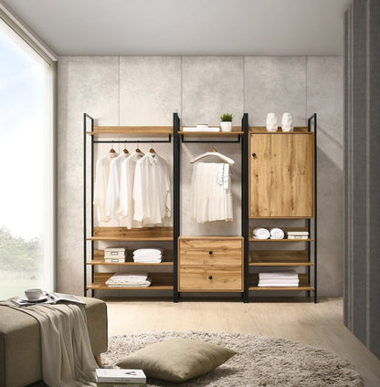Zahra 3-Piece Bedroom Furniture Wardrobe Set in Oak | Timeless Style