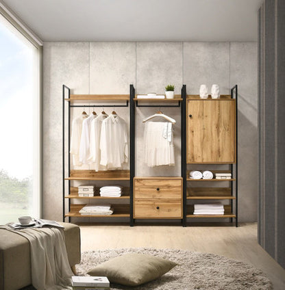 Zahra 3-Piece Bedroom Furniture Wardrobe Set in Oak | Timeless Style