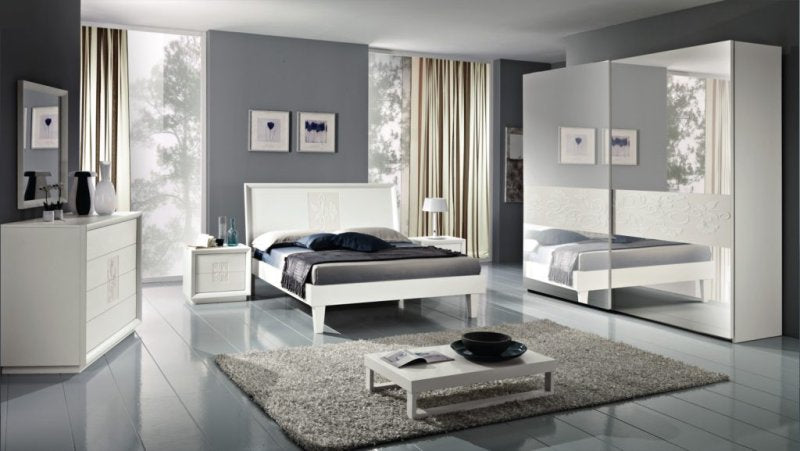 Artemide Italian Sliding 2 Door Wardrobe With Mirror