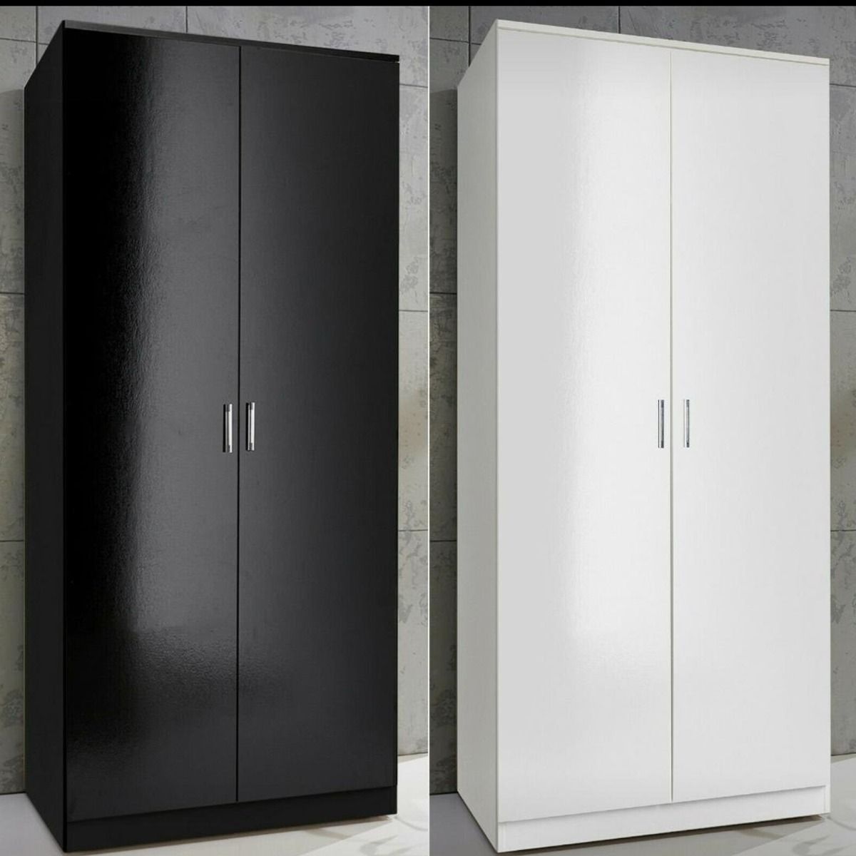 FURCO | Fizzier | White 2 Door Hinged Wardrobe | 71 cm | Compact & Clean Design