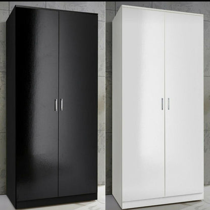 FURCO | Fizzier | White 2 Door Hinged Wardrobe | 71 cm | Compact & Clean Design