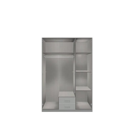 Darwin Grey 3 Door 2 Drawer Wardrobe | Contemporary Storage Solution | Furco