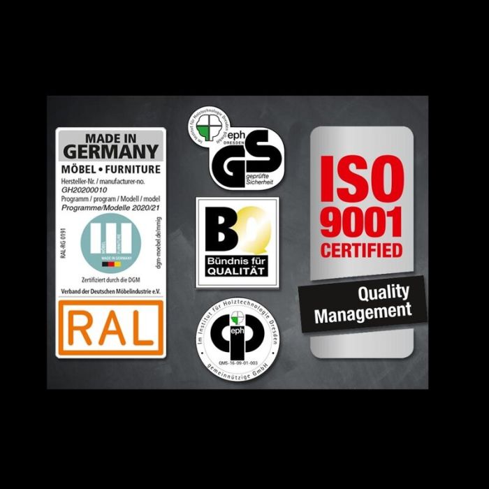 Darwin Grey 3 Door 2 Drawer Wardrobe | Contemporary Storage Solution | Furco