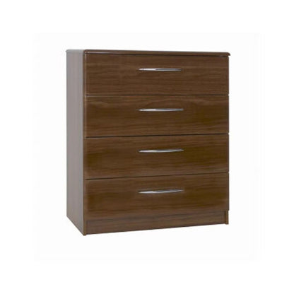 Hackney Sliding 2 Door Wardrobe Set with Chest of Drawers and Bedside - Wenge