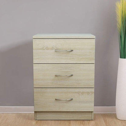 Hackney Sliding 2 Door Wardrobe Set with Chest of Drawers and Bedside - Wenge