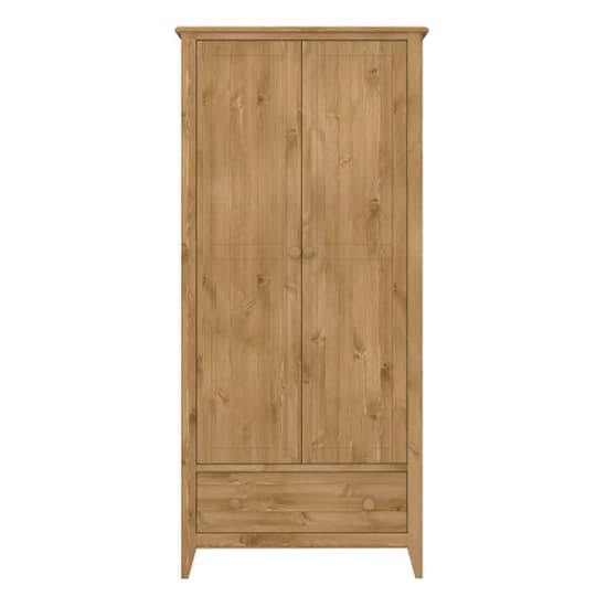 Hasten Wooden Wardrobe With 2 Doors In Pine