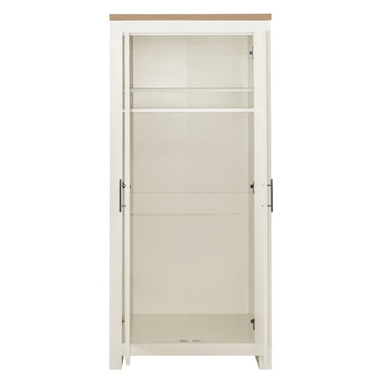 Highgate Wooden Wardrobe With 2 Doors In Cream And Oak