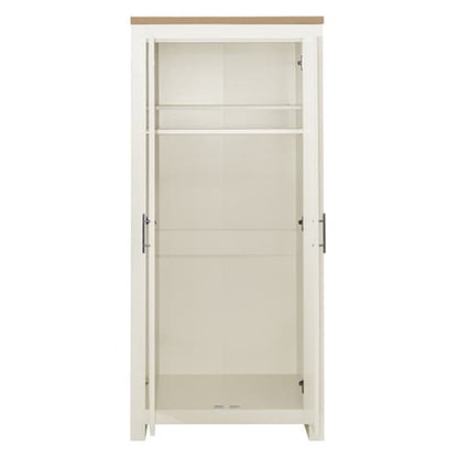 Highgate Wooden Wardrobe With 2 Doors In Cream And Oak