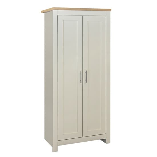 Highgate Wooden Wardrobe With 2 Doors In Cream And Oak