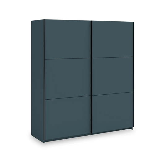 Holland Dark Grey 180cm Sliding 2 Door Wardrobe