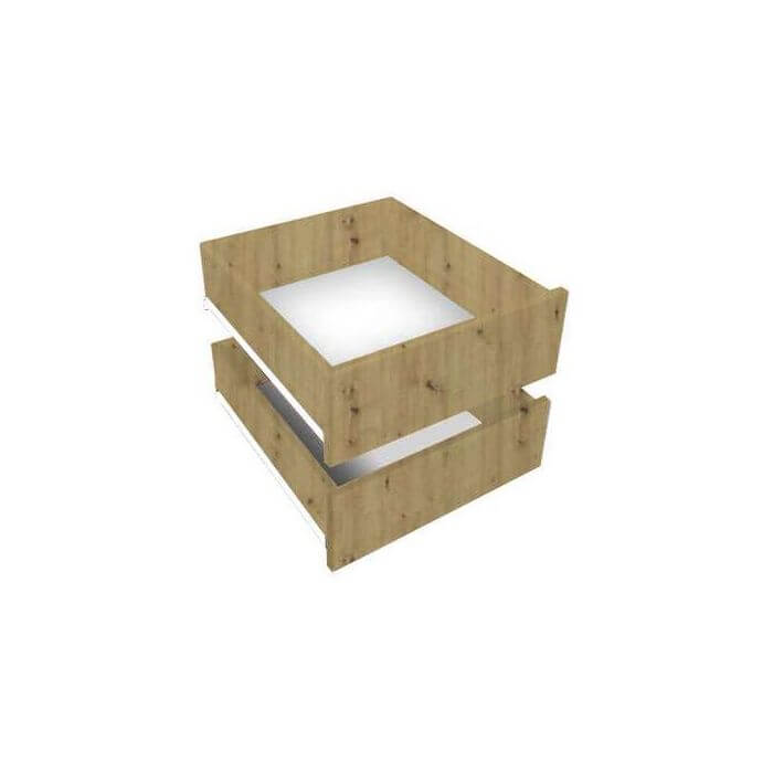 Gloucester I 150cm Sliding Door Wardrobe Strips Design - Artisan Oak, Black, White