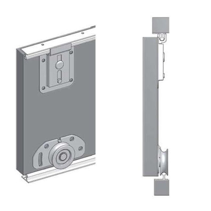 Marston Sliding 3 Door Wardrobe Golden with Black Top - 250cm Width