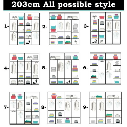 FURCO Sevenoaks II Green 2 Door Sliding Wardrobe - Modern and Vibrant