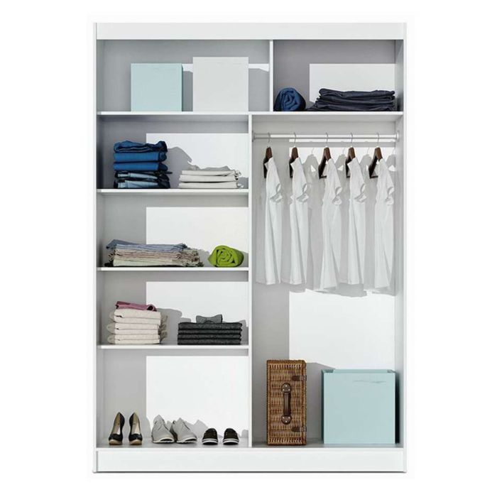 Broadland Sliding 2 Door 150cm Wardrobe with Mirror - Sonoma Oak