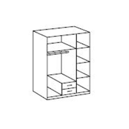 Husam 3 Door Mirrored Wardrobe in Grey | Spacious & Stylish | Furco