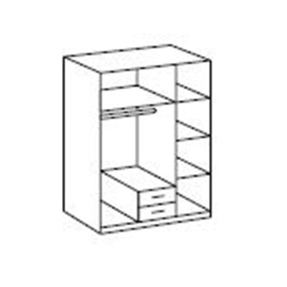 Darwin Grey 3 Door 2 Drawer Wardrobe | Contemporary Storage Solution | Furco