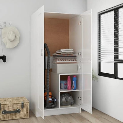 Inara High Gloss Wardrobe With 2 Doors In White