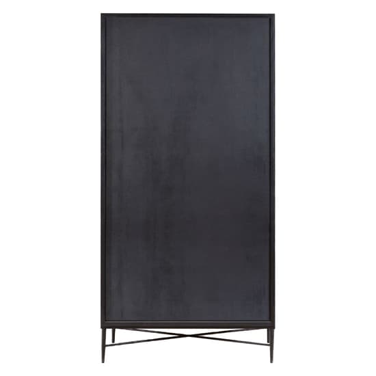 Karot Wooden Wardrobe With 2 Doors In Light Grey