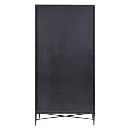 Karot Wooden Wardrobe With 2 Doors In Light Grey