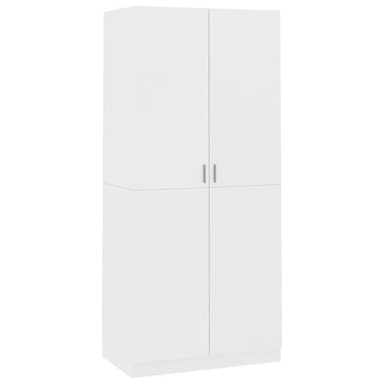 Kaylor Wooden Wardrobe With 2 Doors In White