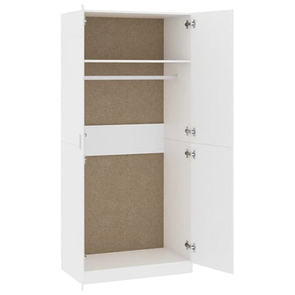 Kaylor Wooden Wardrobe With 2 Doors In White