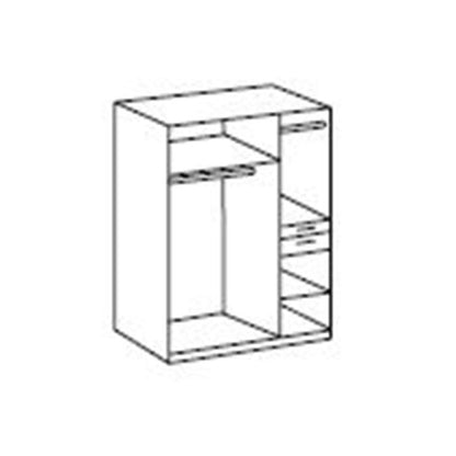 Kodera White 3 Door 2 Drawer Mirrored Wardrobe | Sleek & Spacious | Furco