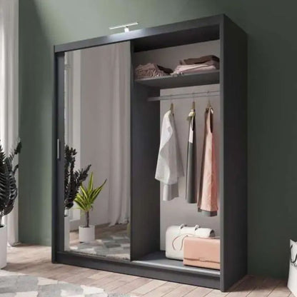 Avant 2 Door Sliding Wardrobe - 180cm and Other Sizes - Grey