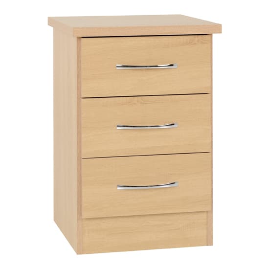 Mack Bedroom Set With 3 Doors Wardrobe In Sonoma Oak Effect