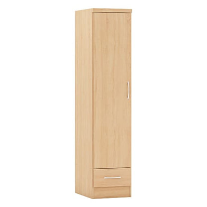 Mack Wooden Wardrobe With 1 Door 1 Drawer In Sonoma Oak